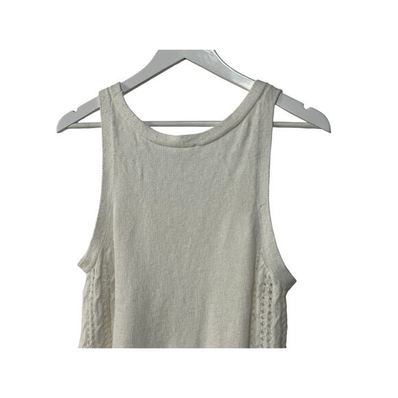 SPLENDID TOP WOMENS SIZE LARGE ALLY SCOOP NECK COTTON SWEATER TANK WHITE NEW - Picture 7 of 12